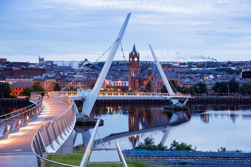 Peace Bridge In Derry Londonderry Northern Ireland (1)